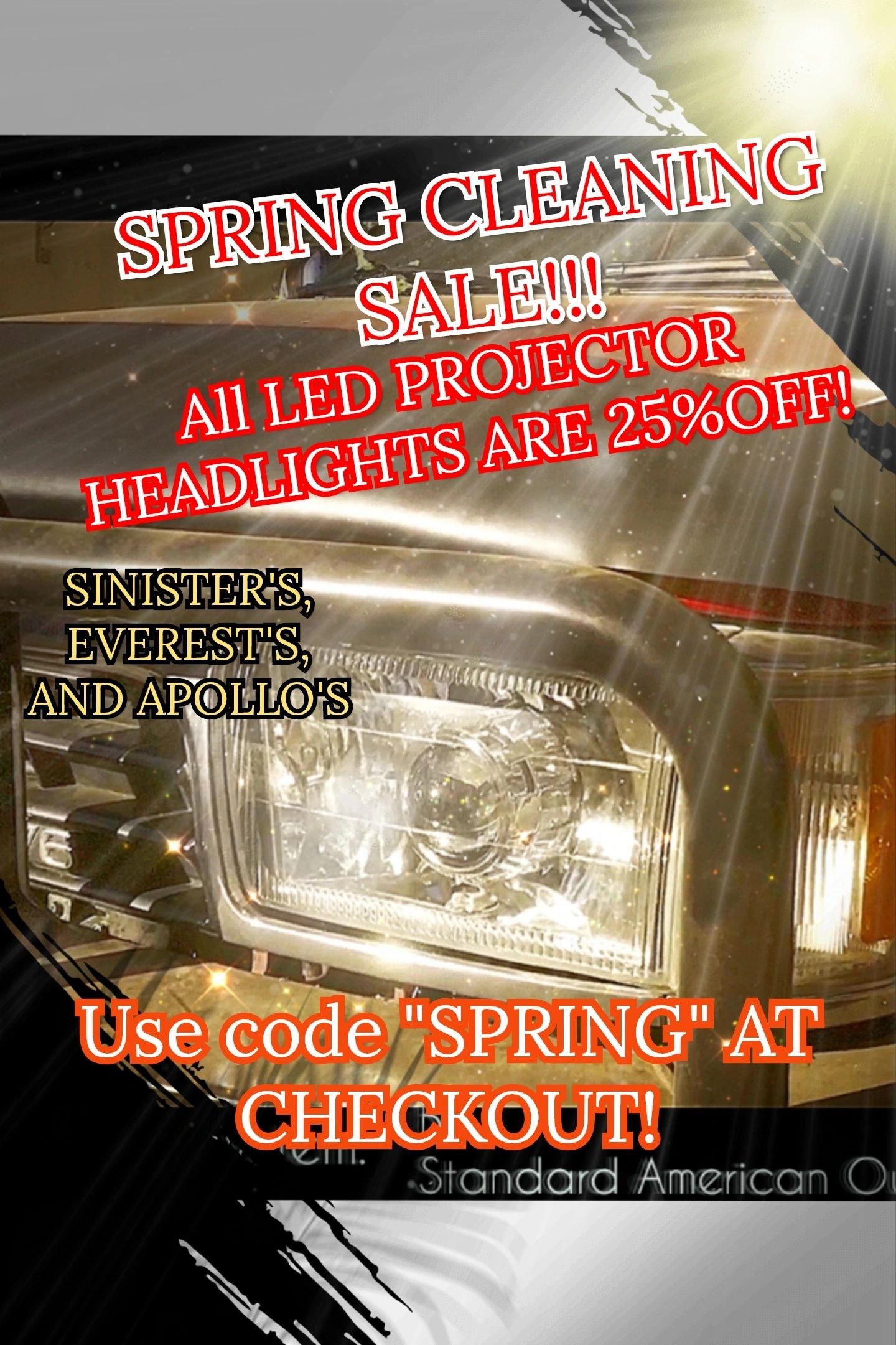 25% OFF the best 2nd Gen 4Runner LED Headlights!