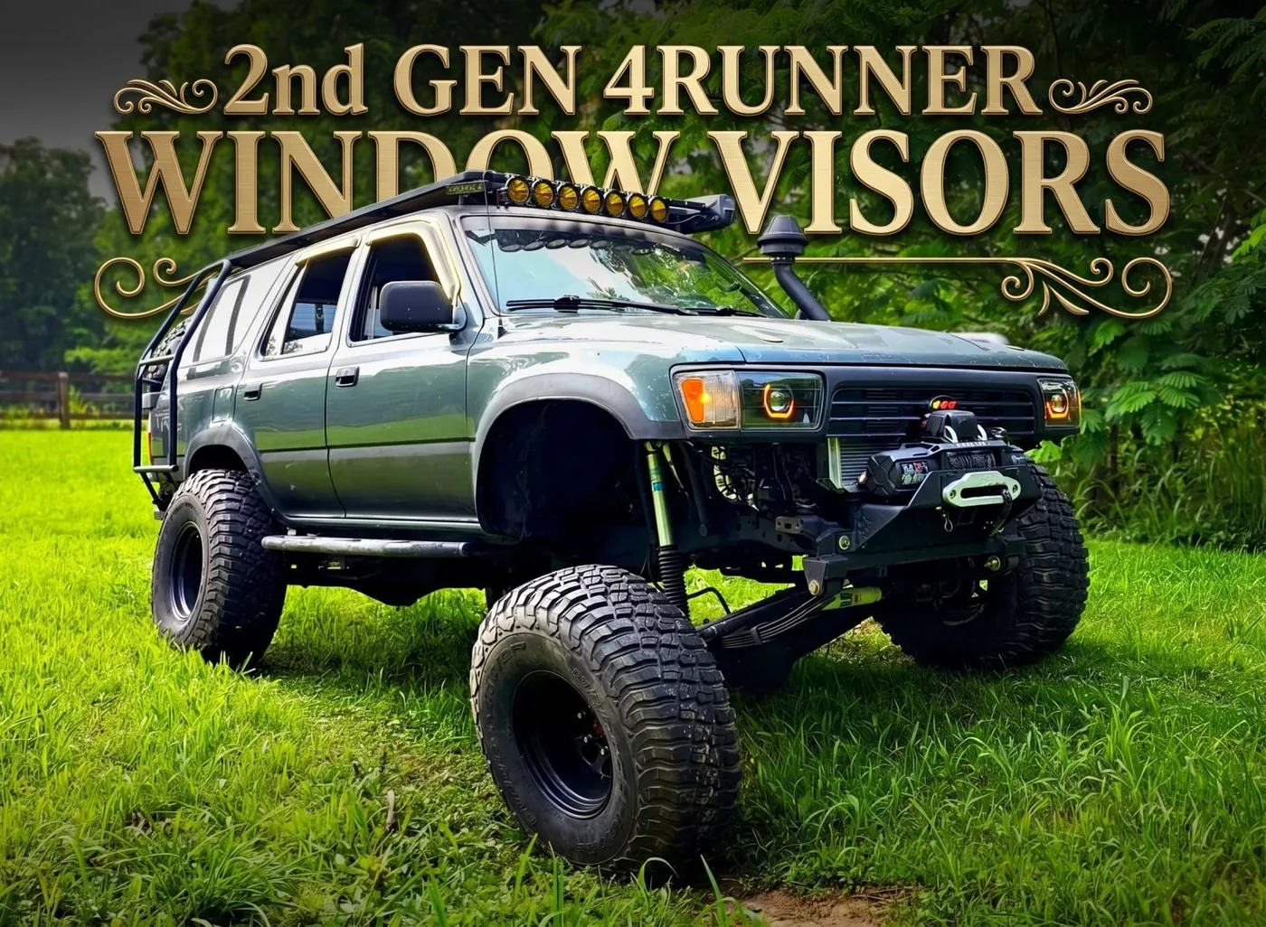 Rain Visors/Guards for 1990-1995 Toyota 4runner!
